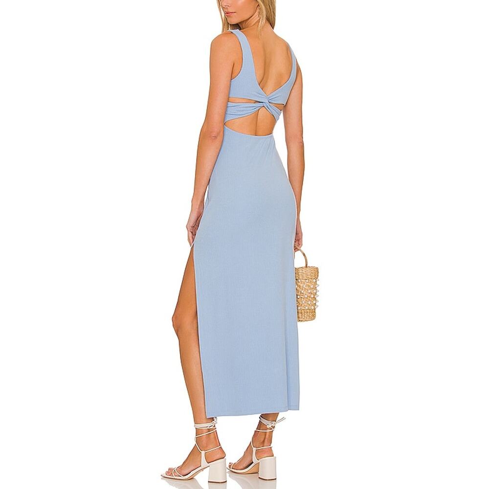 L*Space Ribbed Blue Mara Dress Size L